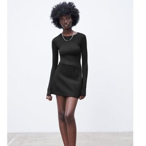Zara black stretch bodysuit